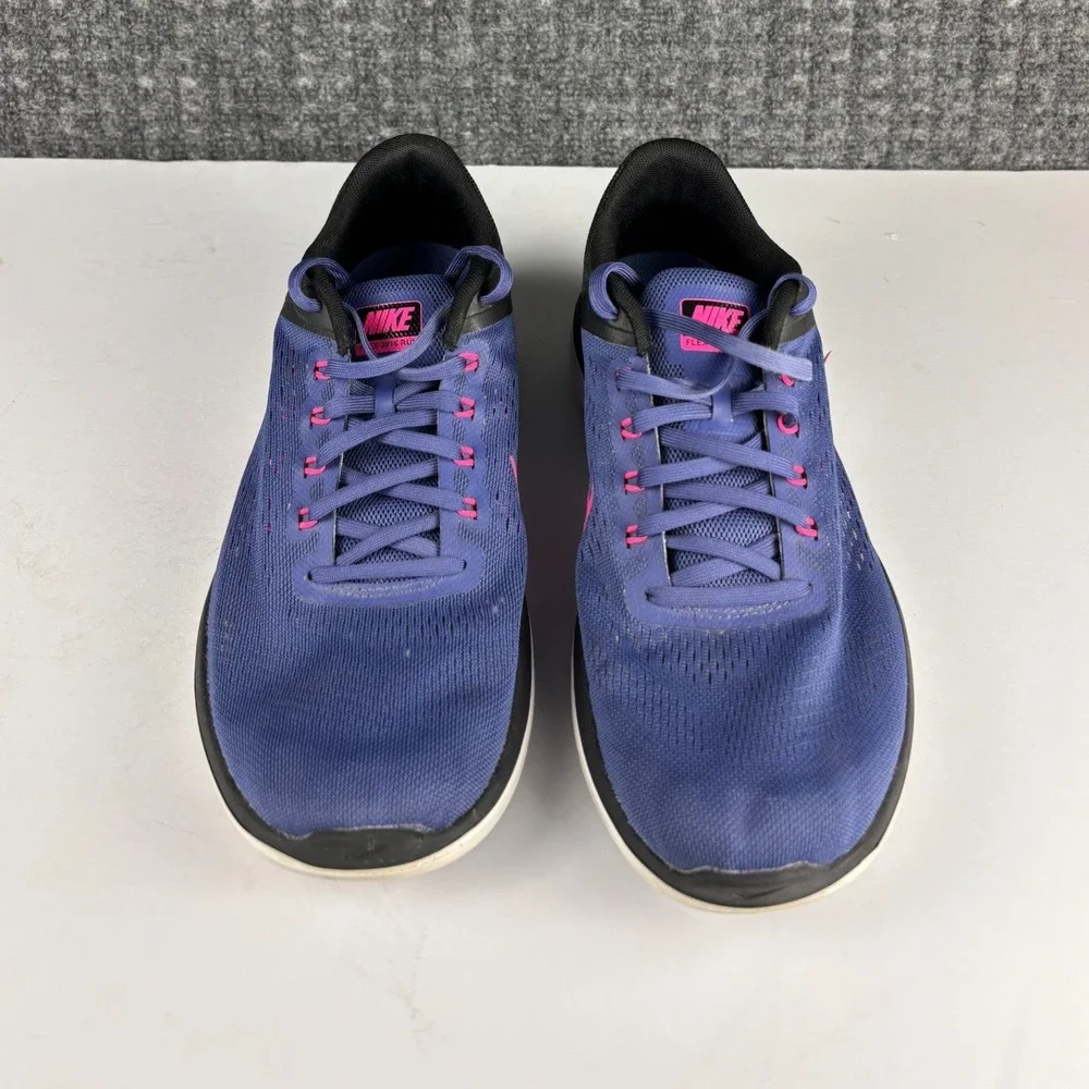 Nike Flex Experience RN 5 Running Shoes 830751-500 Size 12 Blue Pink Black